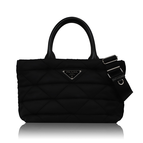 PRADA スモールパデッドRe-Nylonトートバッグ 26 x20 x16cm(幅 x 高さ x マチ)