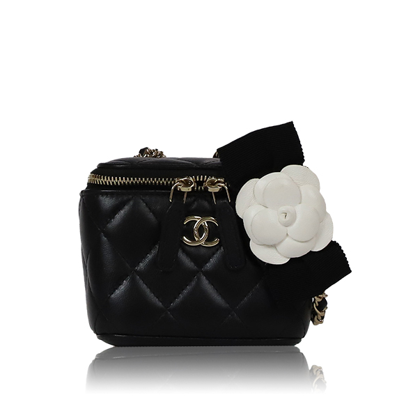 CHANEL ミニヴァニティショルダーバッグ 10 x9 x7cm(幅 x 高さ x マチ)
