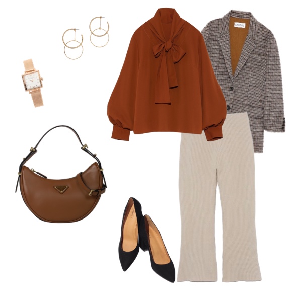 プラダアーケスモールレザーショルダーバッグ