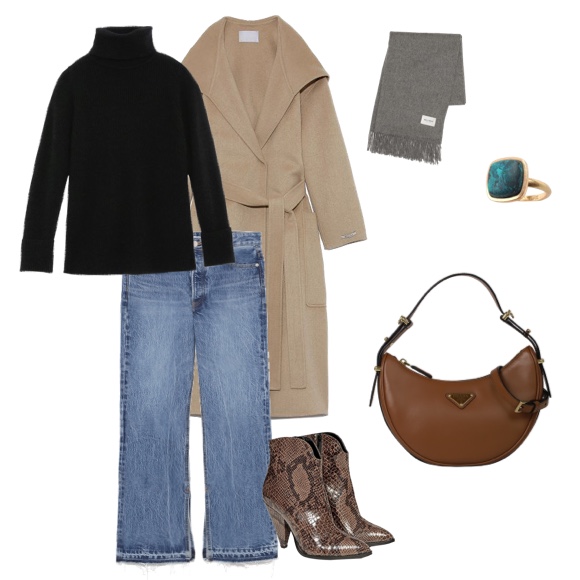 プラダアーケスモールレザーショルダーバッグ