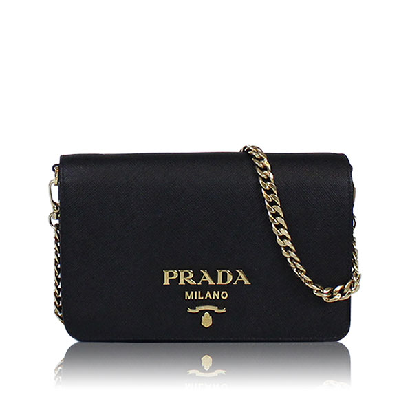 PRADA サフィアーノチェーンウォレット 