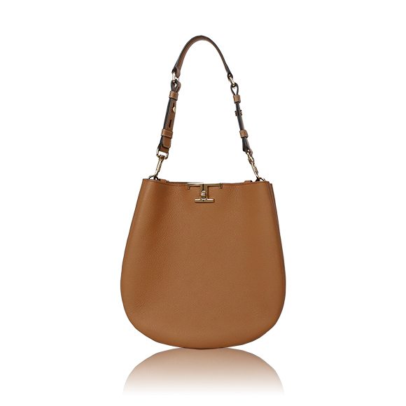 TOD’S Tタイムレスレザーショルダーバッグスモール 