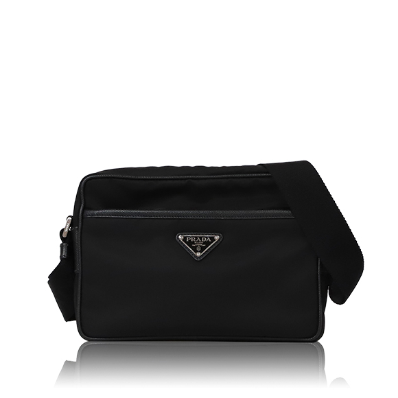 PRADA Re-Nylonxサフィアーノレザーショルダーバッグ 23&nbsp;x16&nbsp;x7cm(幅&nbsp;x 高さ&nbsp;x マチ)