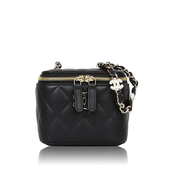 CHANEL ミニヴァニティショルダーバッグ 10 x8 x7cm(幅 x 高さ x マチ)