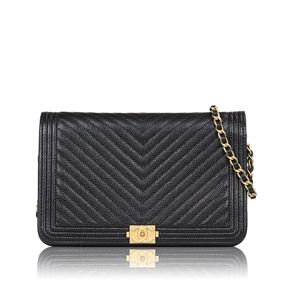 CHANEL ボーイシャネルチェーンウォレット 19&nbsp;x12&nbsp;x4cm(幅&nbsp;x 高さ&nbsp;x マチ)