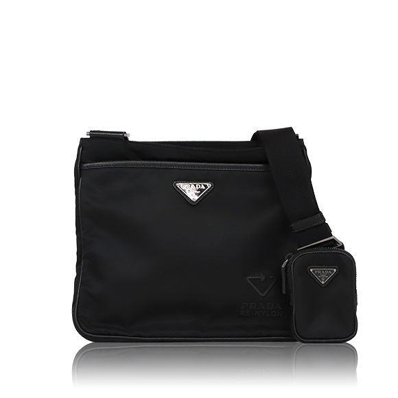 PRADA Re-Nylon xサフィアーノレザーショルダーバッグ 27&nbsp;x24&nbsp;x3cm(幅&nbsp;x 高さ&nbsp;x マチ)