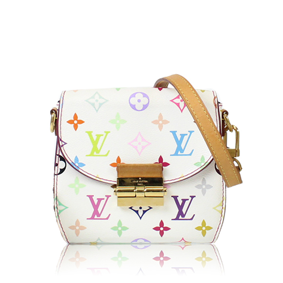 LOUIS VUITTON Louis Vuitton Monogram Multicolor Heartbreaker Shoulder Bag  M40660 White