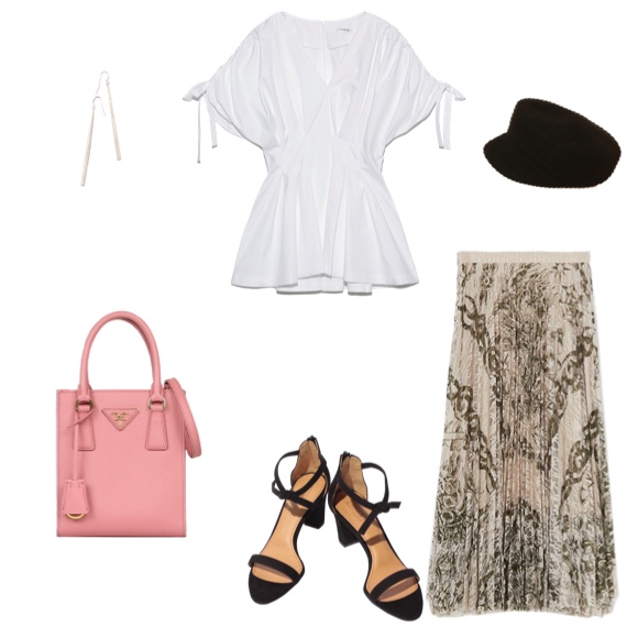 サフィアーノレザーハンドバッグ