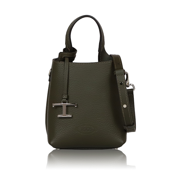 TOD’S レザーバッグマイクロ 14&nbsp;x16&nbsp;x8cm(幅&nbsp;x 高さ&nbsp;x マチ)