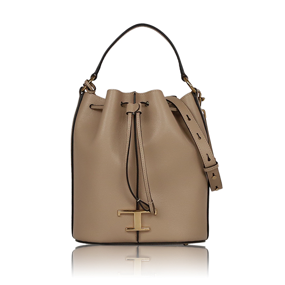 TOD’S Tタイムレスレザーバケットバッグ 23&nbsp;x26&nbsp;x13cm(幅&nbsp;x 高さ&nbsp;x マチ)