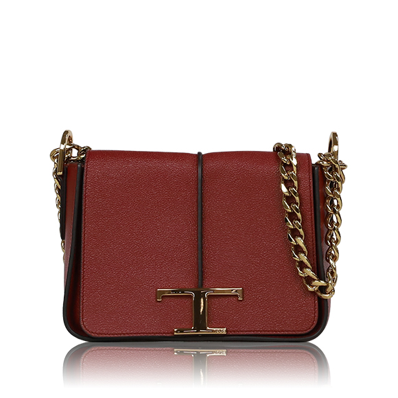 TOD’S Tタイムレスチェーンショルダーバッグ 19 x13 x7cm(幅 x 高さ x マチ)