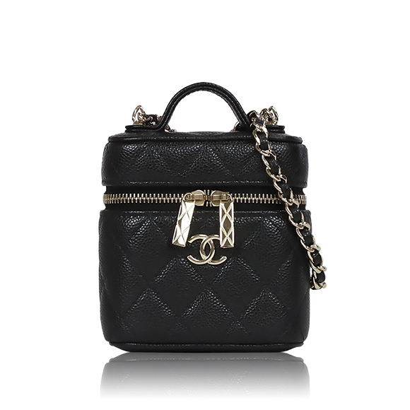 CHANEL ミニヴァニティショルダーバッグ 9 x10 x4cm(幅 x 高さ x マチ)