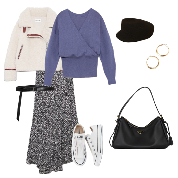 エメミディアムレザー ショルダーバッグ