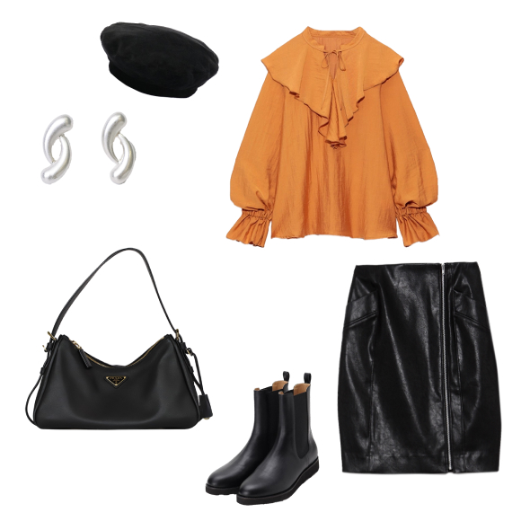 エメミディアムレザー ショルダーバッグ