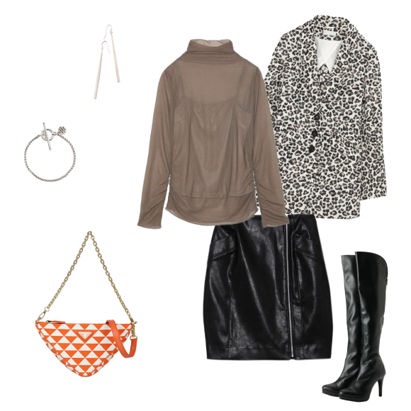 エンブロイダリージャカードファブリックミニバッグ