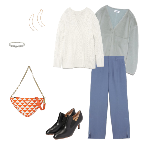 エンブロイダリージャカードファブリックミニバッグ