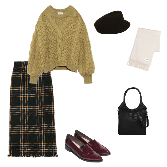 アイビーレザーハンドバッグ