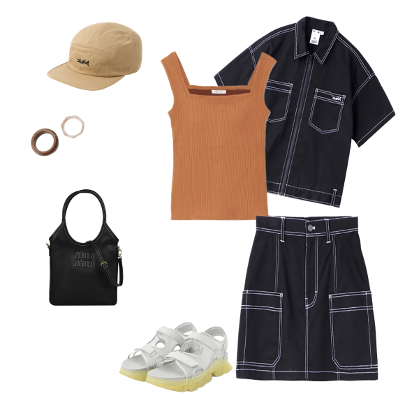 アイビーレザーハンドバッグ