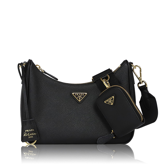 PRADA Re-Edition2005サフィアーノレザーバッグ 22&nbsp;x17&nbsp;x6cm(幅&nbsp;x 高さ&nbsp;x マチ)