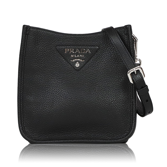 PRADA ヴィッテロダイノソフトレザーミニショルダーバッグ 18&nbsp;x19&nbsp;x6cm(幅&nbsp;x 高さ&nbsp;x マチ)