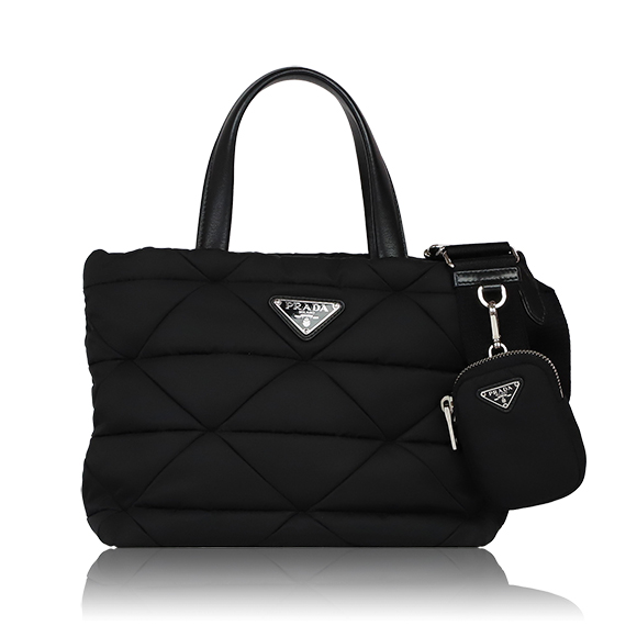 PRADA パデッドRe-Nylonトートバッグ 23&nbsp;x19&nbsp;x13cm(幅&nbsp;x 高さ&nbsp;x マチ)