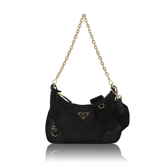 PRADA Re-Edition2005Re-Nylonxサフィアーノレザーバッグ 22&nbsp;x16&nbsp;x6cm(幅&nbsp;x 高さ&nbsp;x マチ)