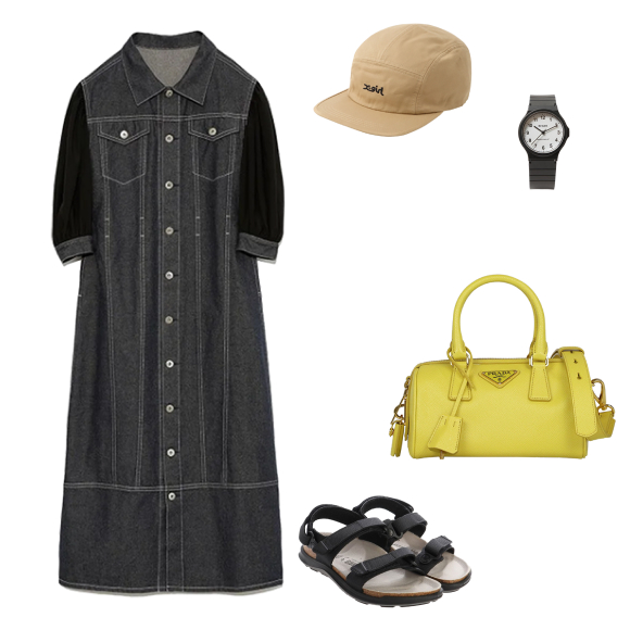 サフィアーノレザートップハンドルバッグ