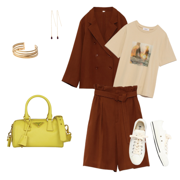 サフィアーノレザートップハンドルバッグ