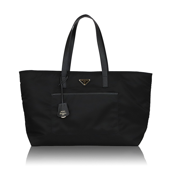 PRADA Re-Edition1978Re-Nylon xサフィアーノレザーラージトートバッグ 41&nbsp;x30&nbsp;x14cm(幅&nbsp;x 高さ&nbsp;x マチ)