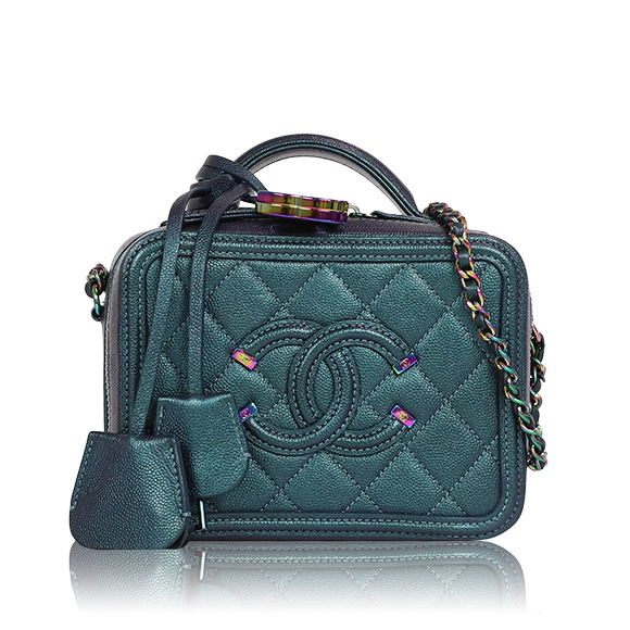 CHANEL ヴァニティケーススモール 16&nbsp;x12&nbsp;x7cm(幅&nbsp;x 高さ&nbsp;x マチ)