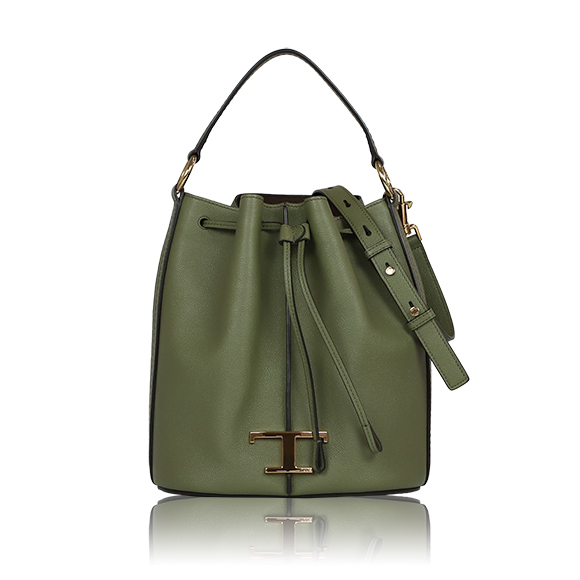 TOD’S Tタイムレスレザーバケットバッグ 23&nbsp;x26&nbsp;x13cm(幅&nbsp;x 高さ&nbsp;x マチ)