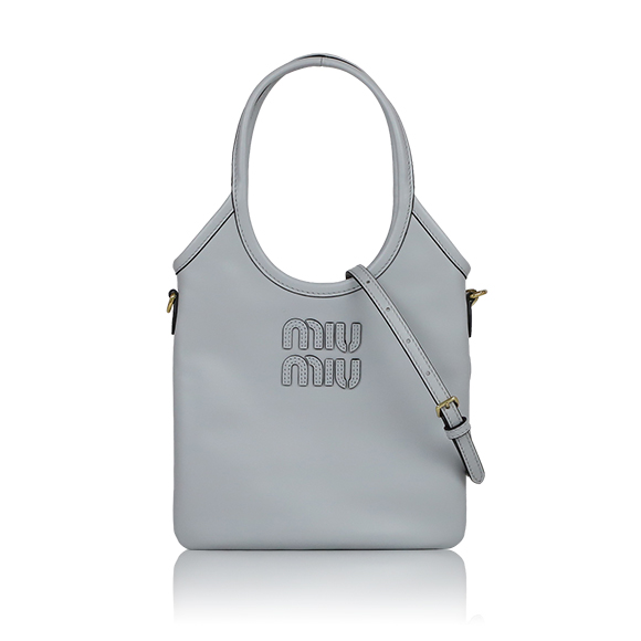 Miu Miu アイビーレザーハンドバッグ 20&nbsp;x23&nbsp;x1cm(幅&nbsp;x 高さ&nbsp;x マチ)