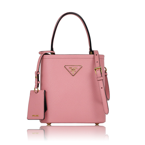 PRADA パニエサフィアーノレザースモールバッグ 17&nbsp;x18&nbsp;x11cm(幅&nbsp;x 高さ&nbsp;x マチ)