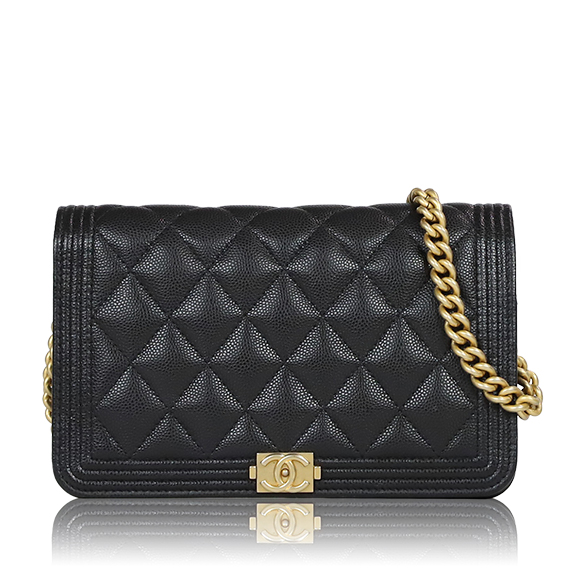 CHANEL ボーイシャネルチェーンウォレット 19&nbsp;x12&nbsp;x4cm(幅&nbsp;x 高さ&nbsp;x マチ)