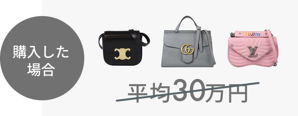 バッグを購入した場合