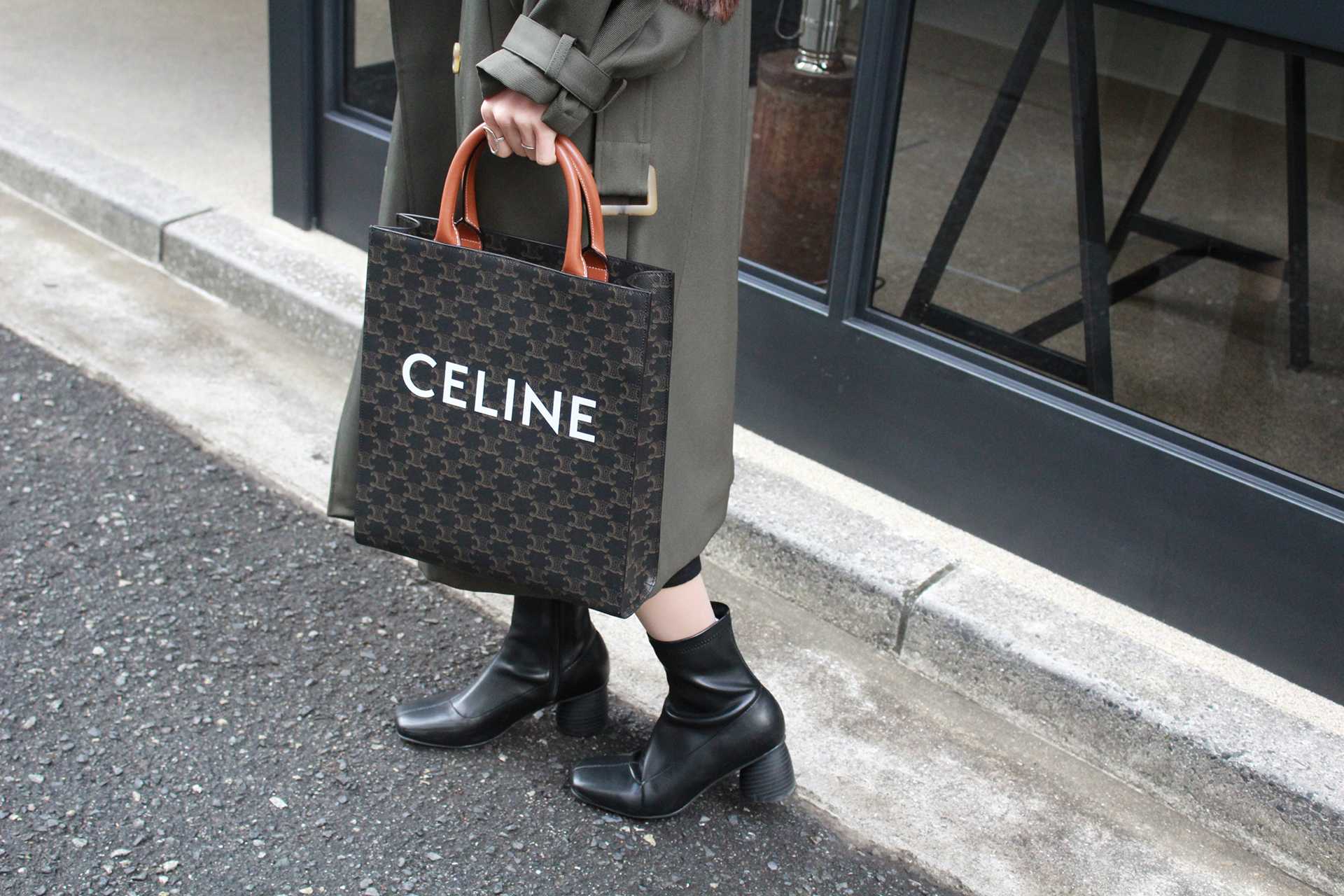 CELINE☆キャンバスバッグトートバッグ - トートバッグ