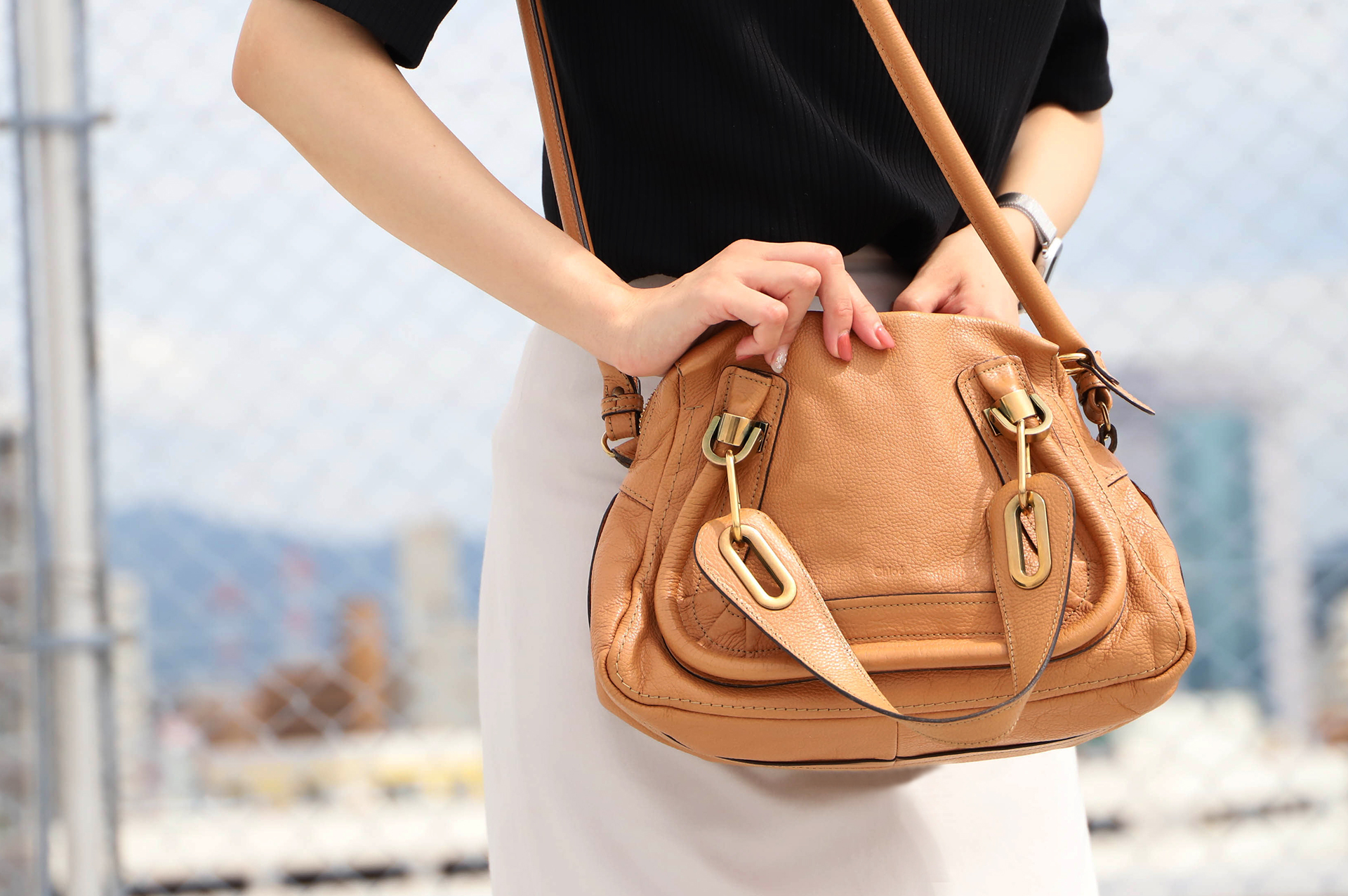 Chloe クロエ PARATY パラティ2WAYショルダーバッグ 美品-